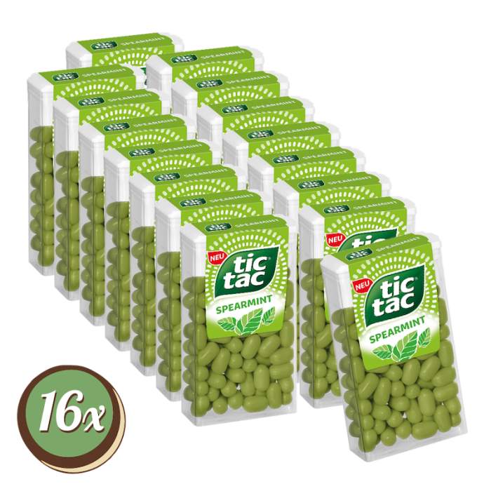 Multipack: 16x tic tac Spearmint á 49g