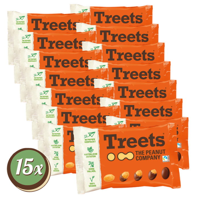 Multipack: 15x Treets Peanuts Erdnüsse á 185g