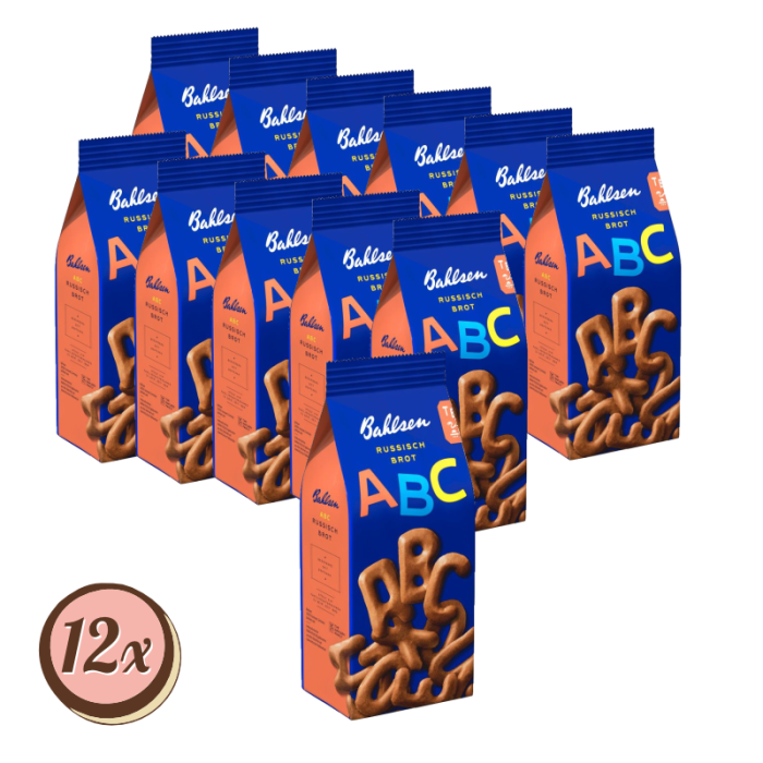 Multipack: 12x Bahlsen ABC Russisch Brot á 100g