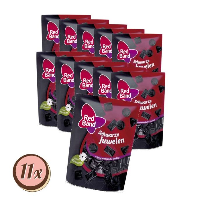 Multipack: 11x Red Band Schwarze Juwelen á 200g