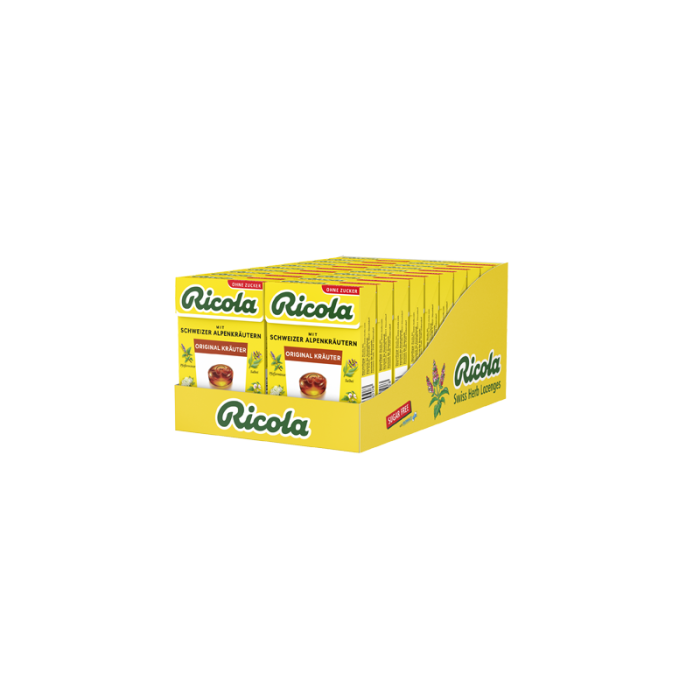 Multipack: 20x Ricola Kräuter Original 50g Box