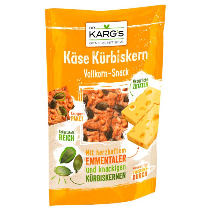 Dr. Karg's Käse Kürbis Snack Knäckebrot, 110g