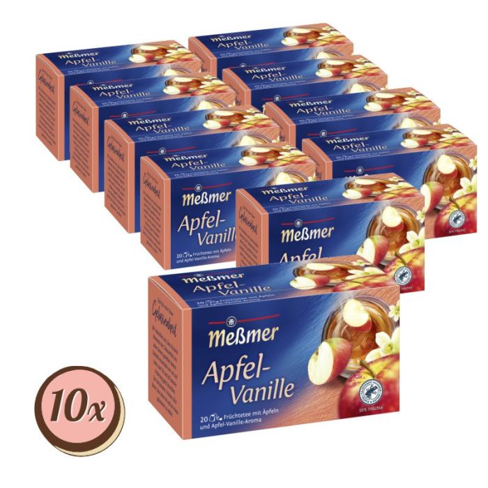 Multipack: 10x MEßMER Apfel-Vanille 20er