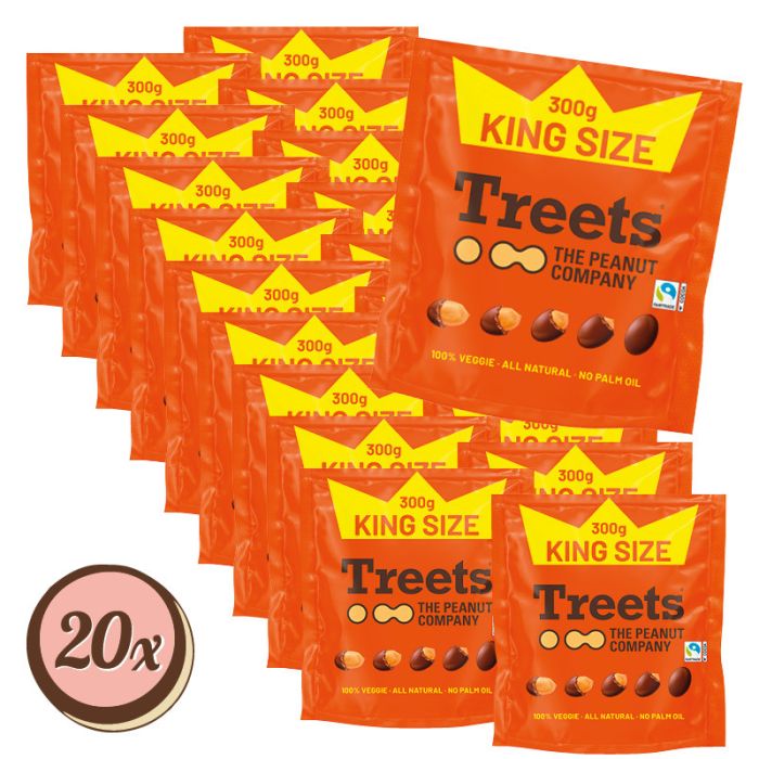 Multipack: 20x TREETS Peanuts King Size á 300g