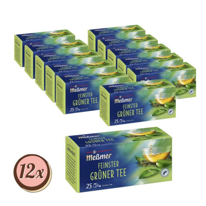 Multipack: 12x MEßMER Grüner Tee 25er