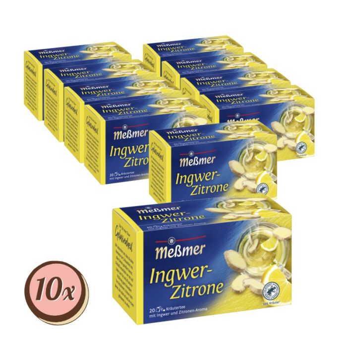 Multipack: 10x MEßMER Ingwer-Zitrone 20er