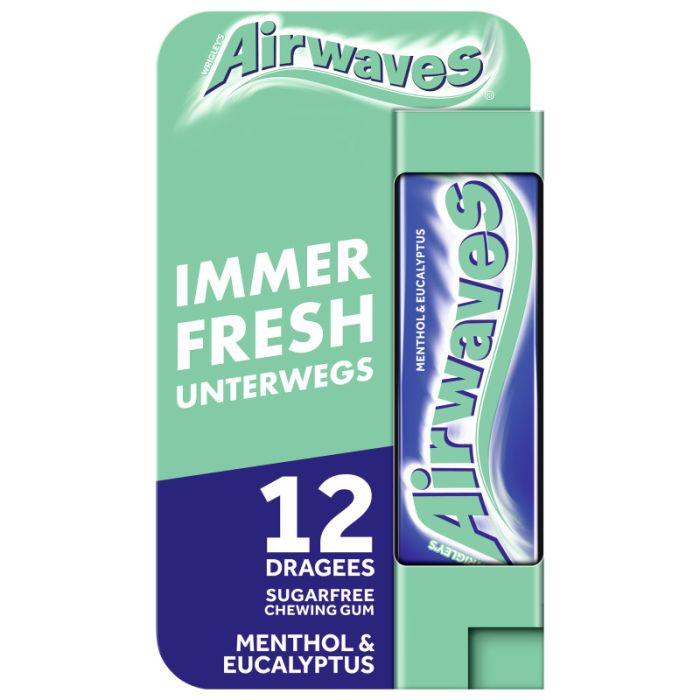 AIRWAVES® Menthol & Eucalyptus 12Dragees