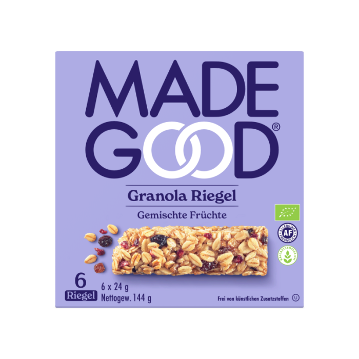 MadeGood Granola Riegel Gemischte Früchte 144g