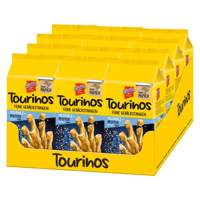 Multipack: 12x De Beukelaer Tourinos Meersalz & schwarzer Pfeffer á 125g