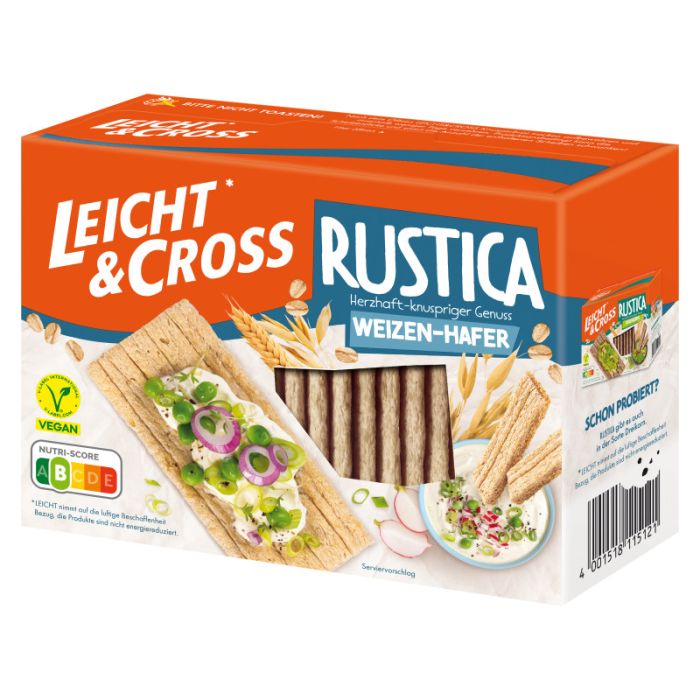 Leicht und Cross Rustica Weizen-Hafer 130g