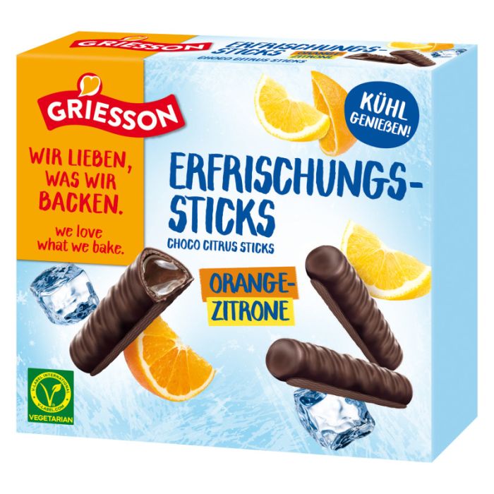 Kurzes MHD: Griesson Erfrischungs-Sticks 150g