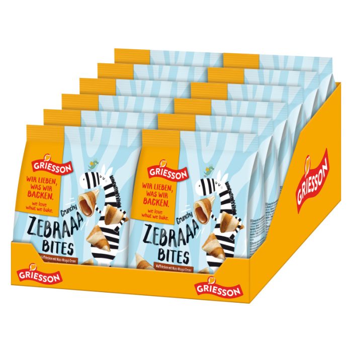 Multipack: 12x Griesson Zebraaa Bites á 90g