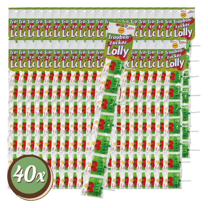 Multipack: 40x Frigeo TZ Lolly Ketten Erdbeer 40x7x7,5g 52,5g