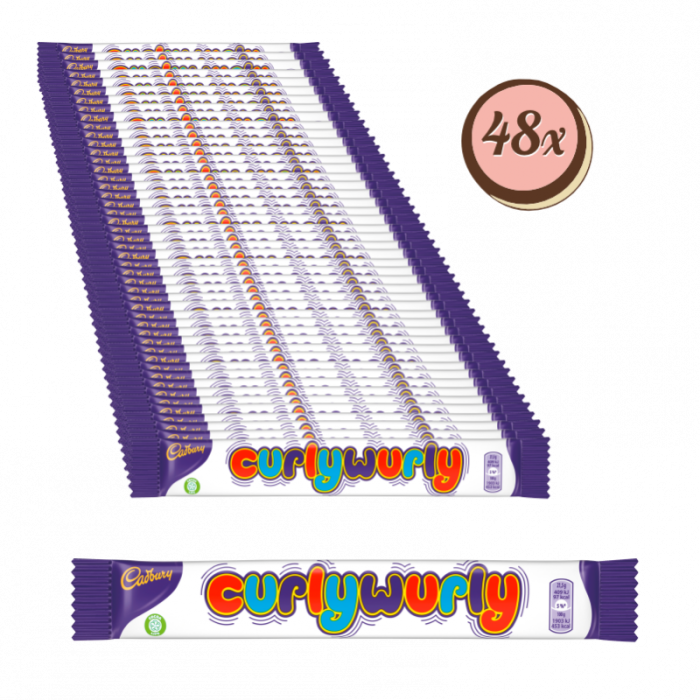 Multipack: 48x Cadbury Curly Wurly á 21,5g