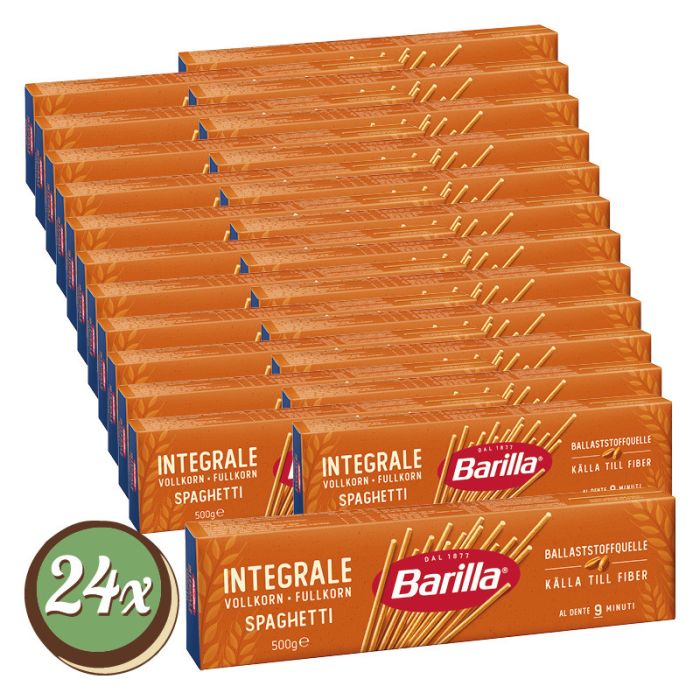 Multipack: 24x Barilla Vollkorn Spaghetti á 500g