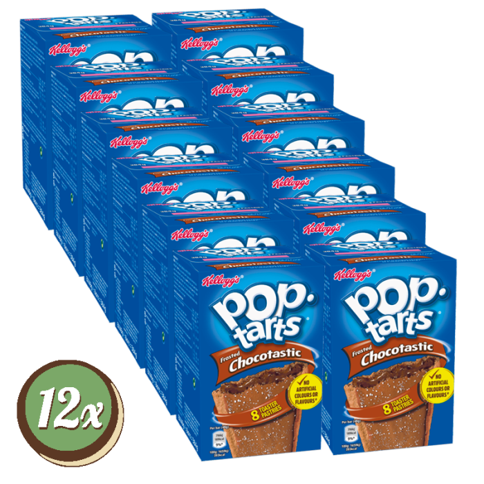 Multipack: 12x Kellogg's Pop Tarts Frosted Chocotastic à 384g