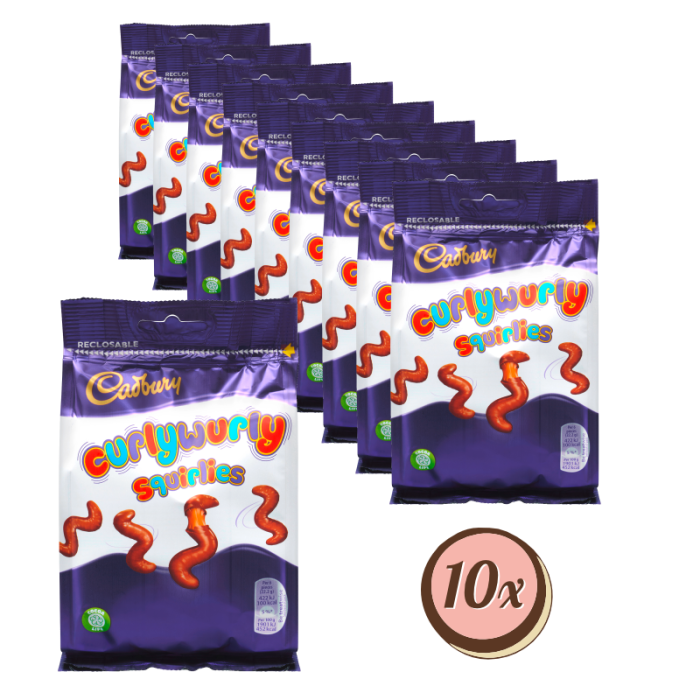 Multipack: Cadbury Curly Wurly Squirlies 10x 110g