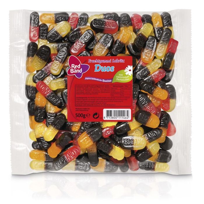 Red Band Fruchtgummi Lakritz Duos 500g Family Beutel