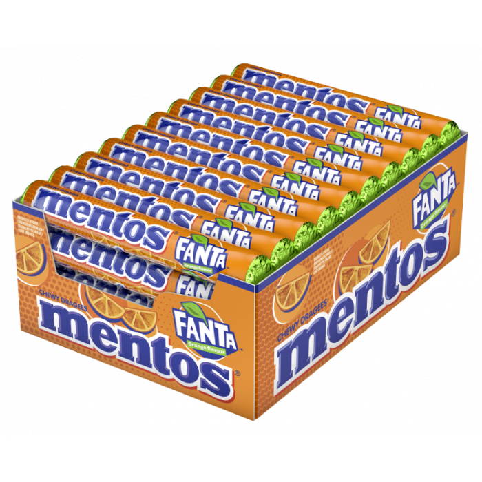 Multipack: 40x Mentos Fanta Orange 37,5g