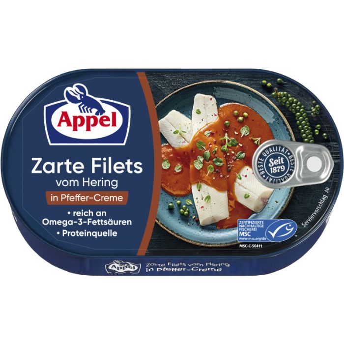 Appel MSC Heringsfilets Pfeffer-Creme 200g