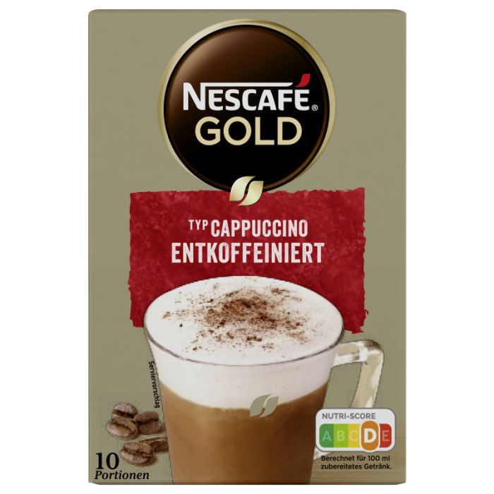 NESCAFE GOLD Typ Cappuccino Entkoffeiniert (10x12,5g) 125g