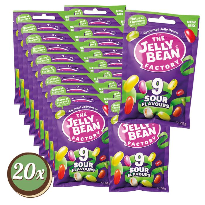 Multipack: 20x Jelly Bean Factory Super Sours á 70g