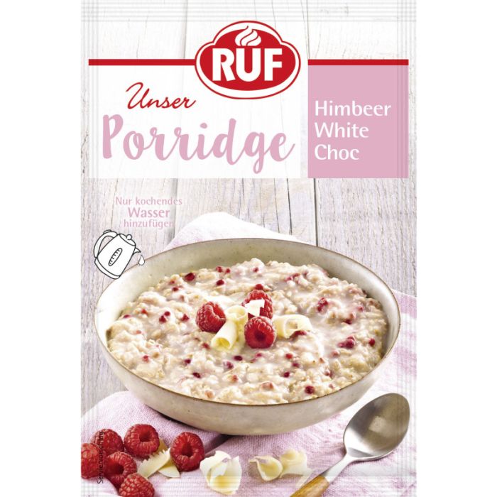 RUF Porridge Himbeere White Chocolate 65g