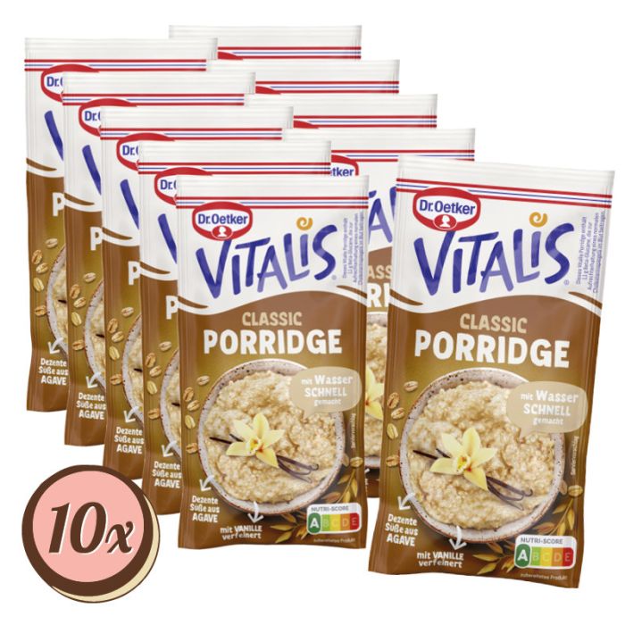 Multipack: 10x Vitalis Porridge Classic á 58g