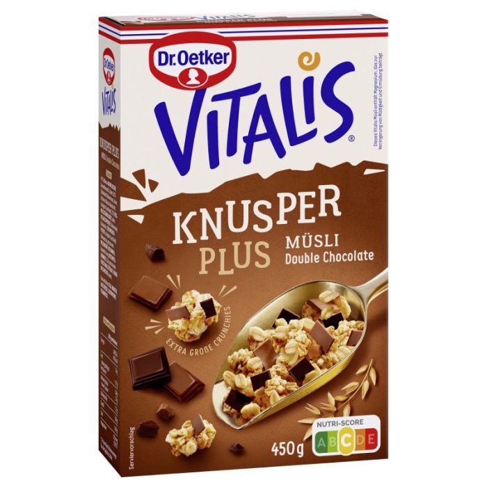 Dr. Oetker Vitalis KnusperPlus Double Chocolate 450g