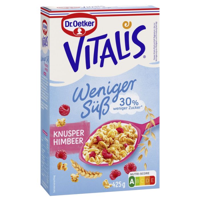 Dr. Oetker Vitalis Weniger süß Knusper Himbeer 425g