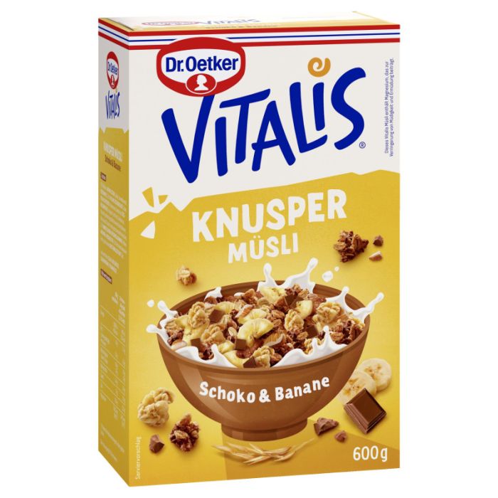 Dr. Oetker Vitalis Knuspermüsli Schoko-Banane 600g