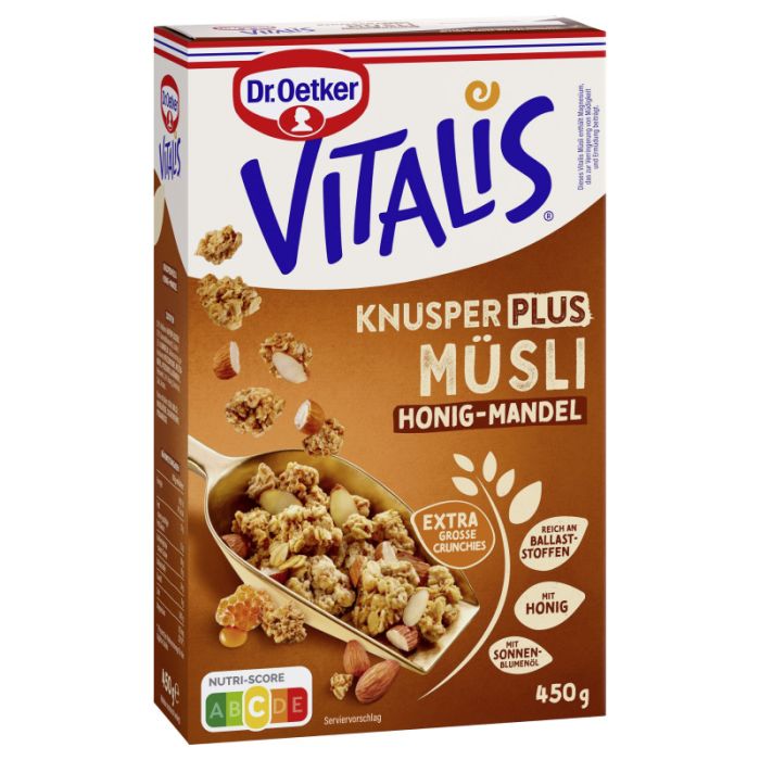 Dr. Oetker Vitalis KnusperPlus Honig-Mandel 450g