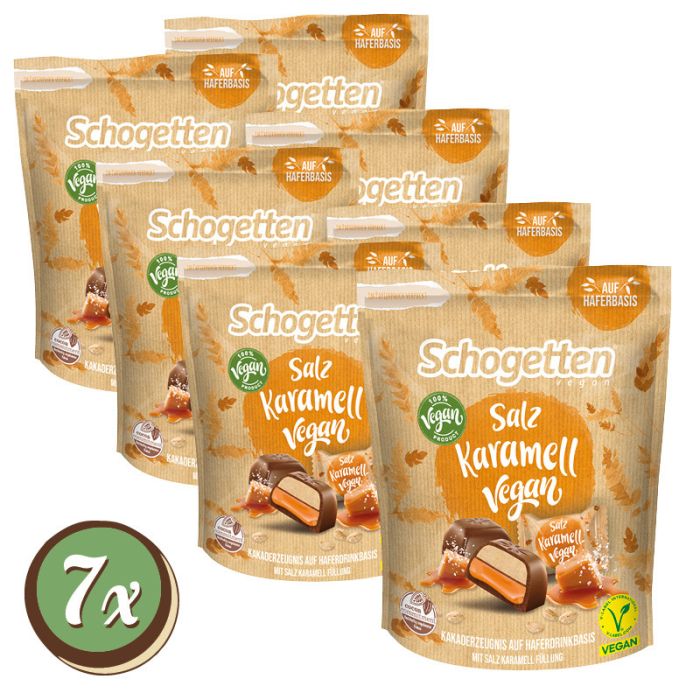 Multipack: 7x Schogetten Vegan Salz Karamel á 125g