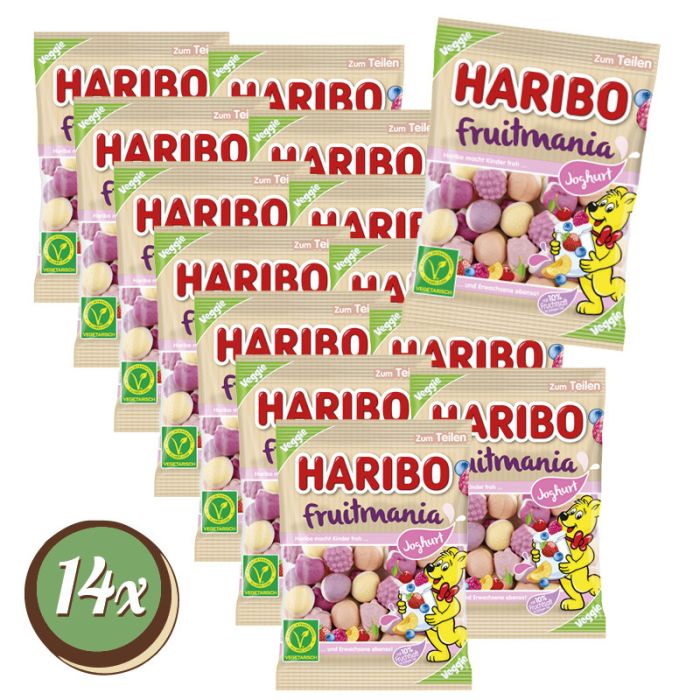 Multipack: 14x Haribo Fruitmania Joghurt à 160g