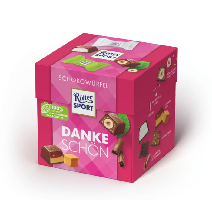 RitterSport Schokowürfel Dankeschön Box 176g