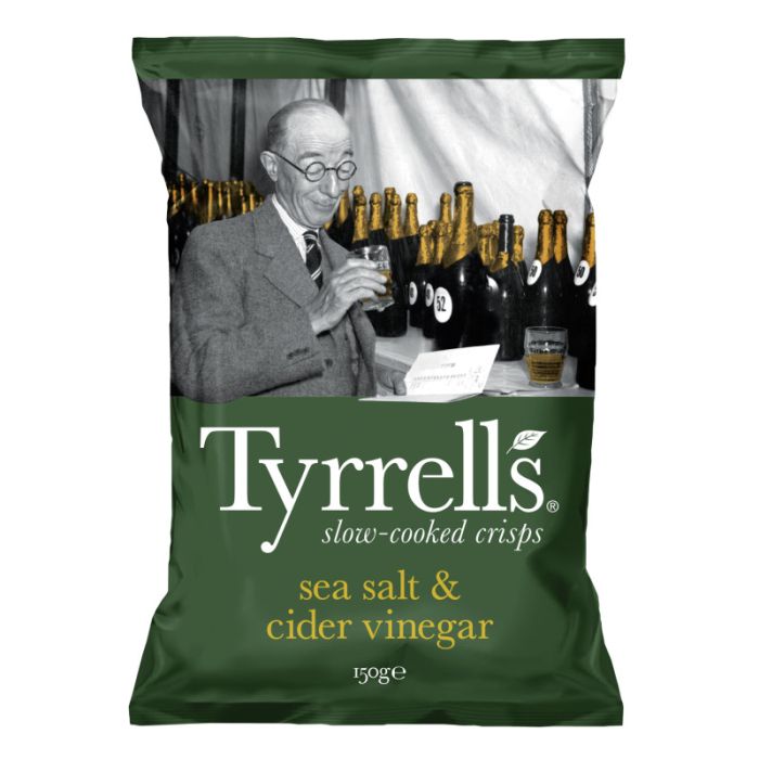 Tyrrells sea salt & cider vinegar 150g Beutel