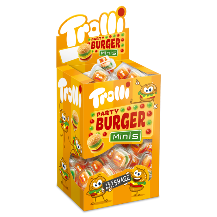 Kurzes MHD: Trolli Party Burger Minis 80 St.