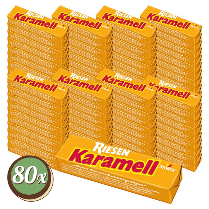 Multipack: 80x Karamell Riesen 1x1er = 80x 29g