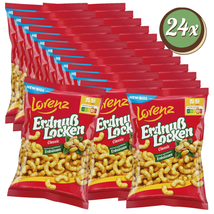 Multipack: 24x Erdnußlocken Classic á 175g