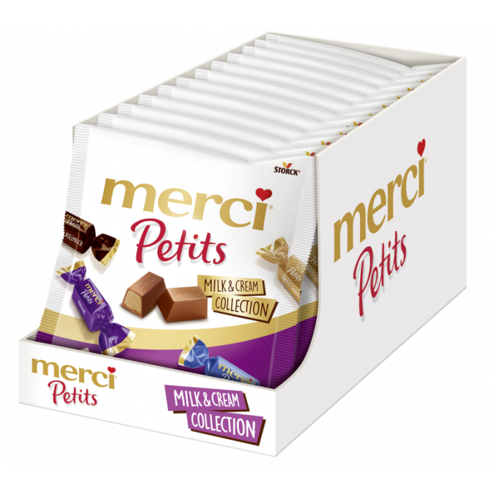 Multipack: 12x Merci Petits Milk & Cream Collection à 125g