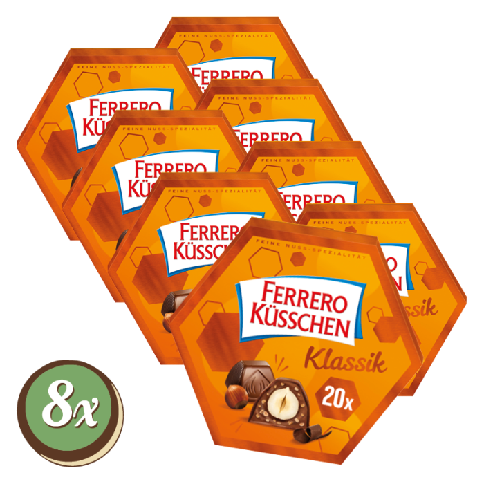 Multipack: 8x Ferrero Küsschen à 178g