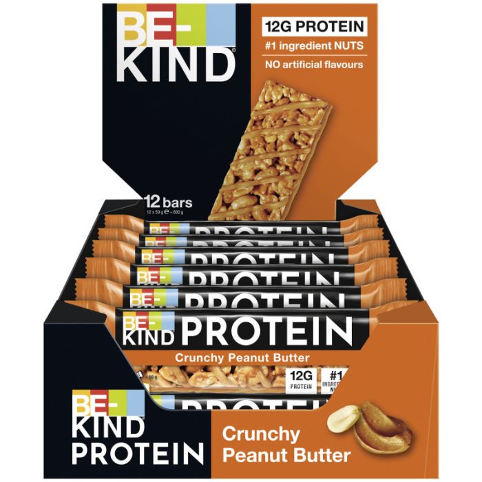 Multipack: 12x BE-KIND® Protein Crunchy Peanut Butter á 50g