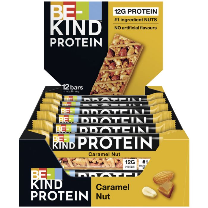 Multipack: 12x BE-KIND® PROTEIN Riegel Caramel Nut á 50g