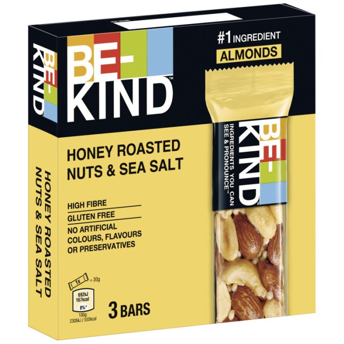 BE-KIND® Honey Roasted Nuts & SeaSalt 3Pack 3x30g = 90g