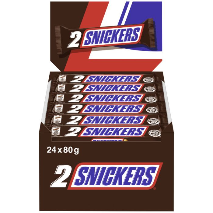 Multipack: 24x SNICKERS® Riegel 2Pack á 80g