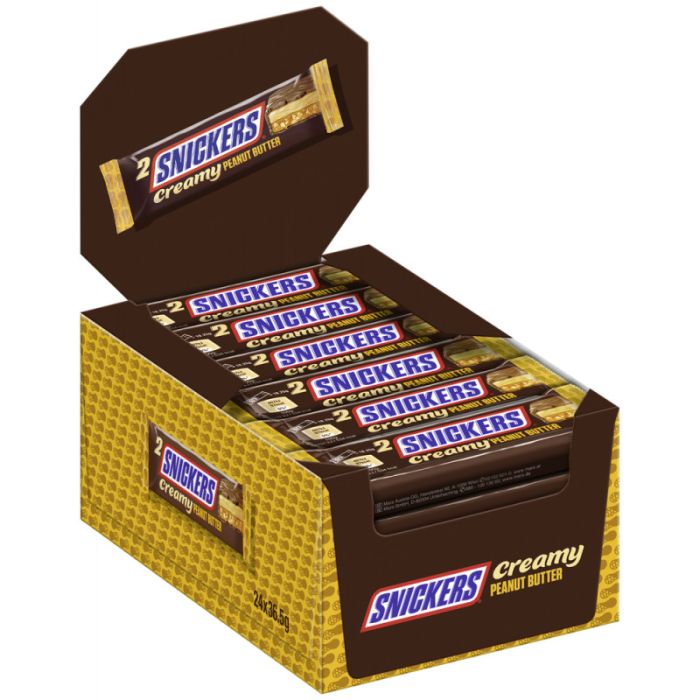 Multipack: 24x Snickers Creamy Peanut Butter à 36,5g