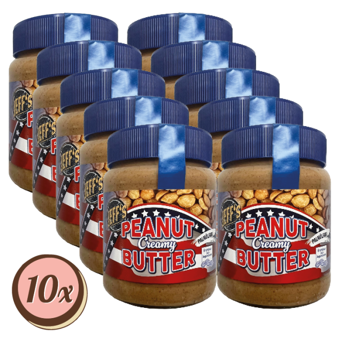 Multipack: 10x Jeff's Peanut Butter à 350g