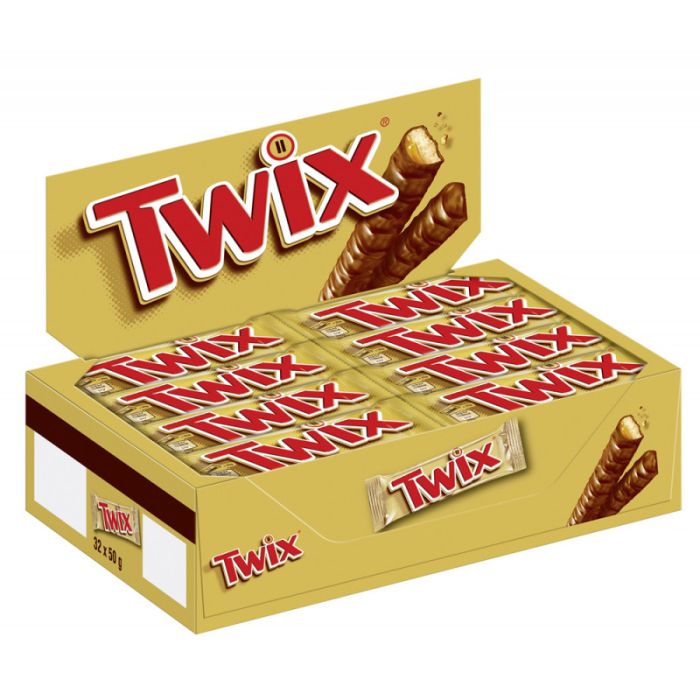 Multipack: 32x Twix Schokoriegel je 50g