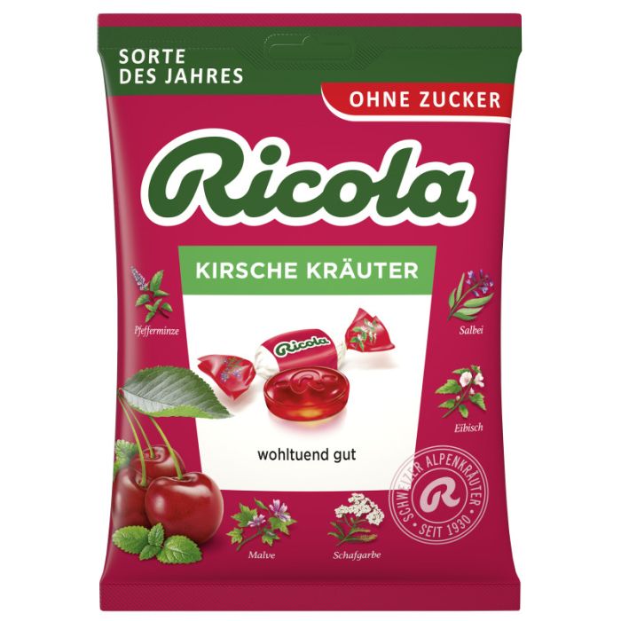 Ricola Kirsch Kräuter ohne Zucker 75g