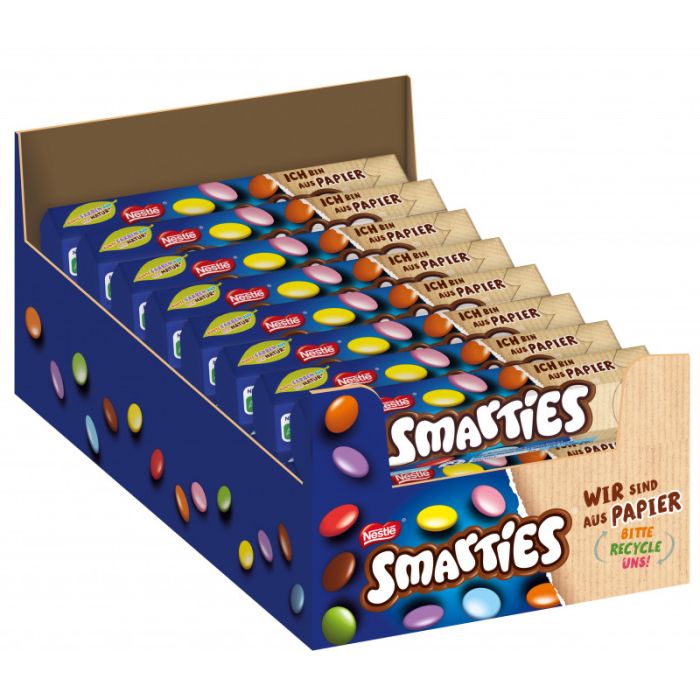 Multipack: 24x Smarties Hexagon-Rolle, Schokolinsen á 38g